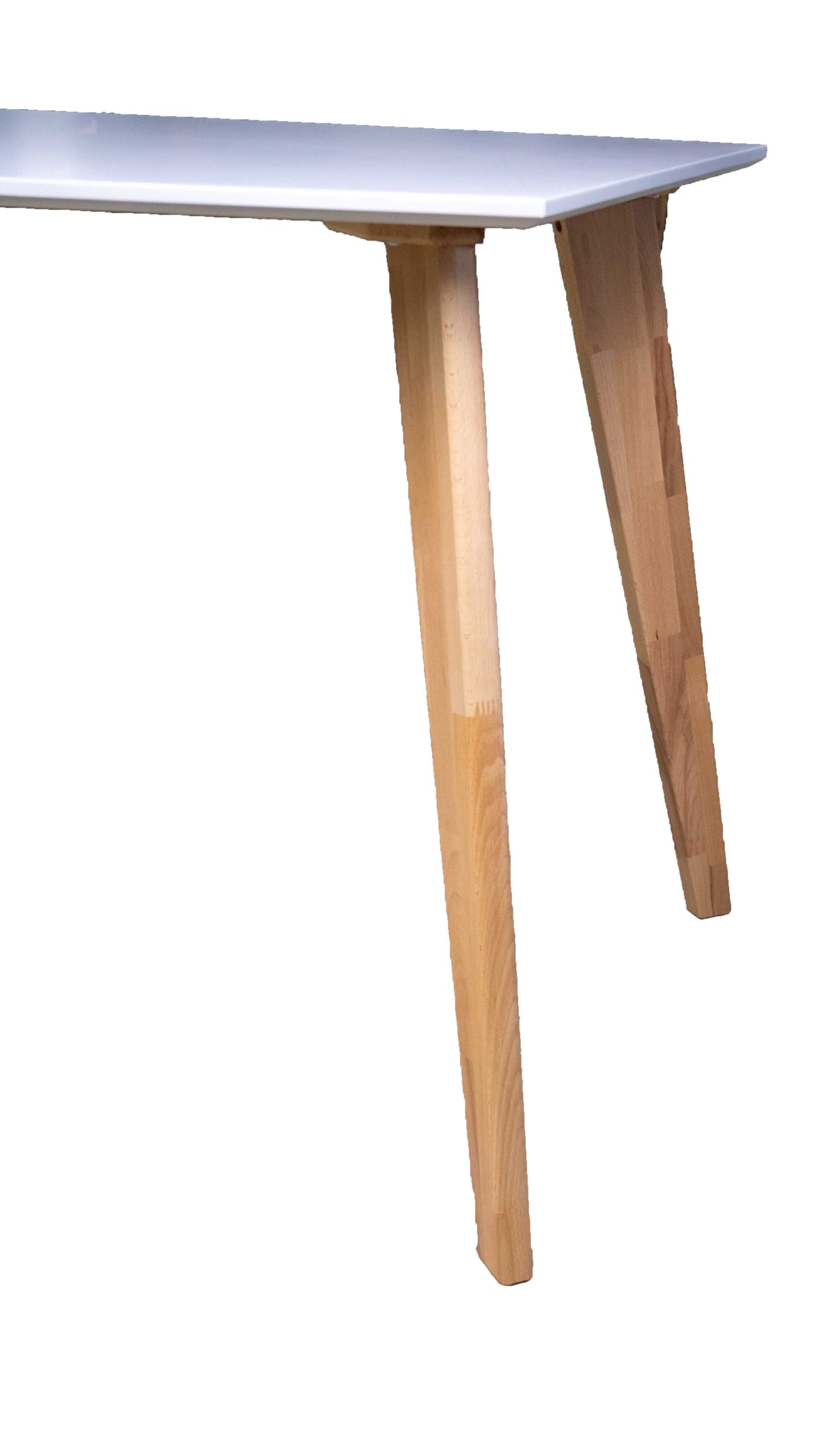P3080117 Masă asimetrica din MDF vopsit, cu picioare din lemn fag - imagine 3